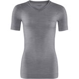 FALKE dames T-shirt Wool-Tech Light - thermoshirt - grijs (grey-heather)