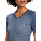 FALKE dames T-shirt Wool-Tech Light - thermoshirt - blauw (capitain)