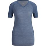 FALKE dames T-shirt Wool-Tech Light - thermoshirt - blauw (capitain)