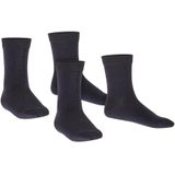 FALKE - Sneakersokken - Enkelvrij - Zwart - Katoen - Dubbelpak