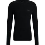 FALKE technisch wool-tech light O-hals longsleeve thermoshirt zwart