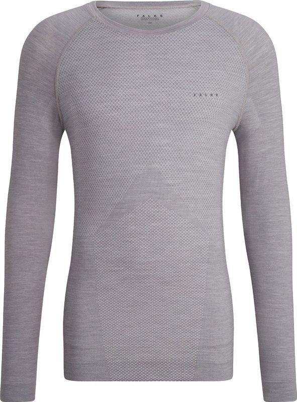 FALKE Wool Tech Light Shirt Lange Mouw Heren 33233 3757 grey-heather