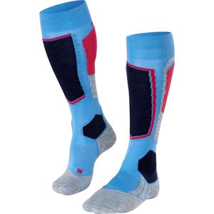 FALKE - SK2 Intermediate Wool - Skisokken - Blauw - Merinowolmix, Medium Demping, Thermoregulerend