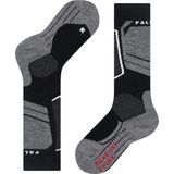 FALKE SK4 Skisokken anti blaren, lichte padding functioneel garen sportsokken kinderen zwart