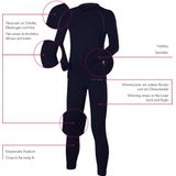 FALKE - Maximum Warm - Functionele Onderlaag Set - Blauw - Lange Mouwen Top en Panty