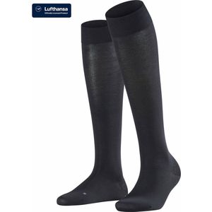 Falke - Travel & Comfort - Compressiekousen - Zwart - Katoen