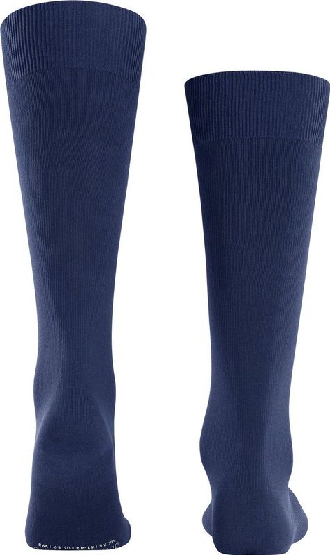 FALKE Lufthansa Travel & Comfort Ultra Energizing Lange sokken voor heren, katoen, wit, zwart, meerdere kleuren, compressiekousen, 18-21 mmhg op de enkel, 1 paar, Blauw (Deep Blue 6418) - kuitomtrek W4