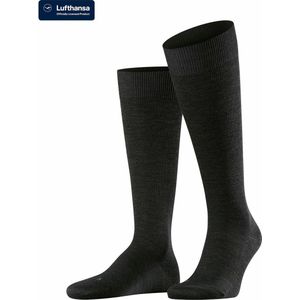 FALKE Energizing Wool heren kniekousen - betongrijs (pavement)