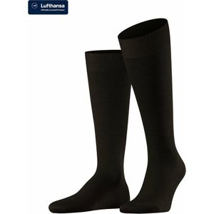 FALKE Lufthansa Travel & Comfort Energizing Wool lange sokken voor heren, ademend, klimaatregulerend, geurremmend, wol, sterke compressie, betere doorbloeding, 1 paar, Bruin 5930