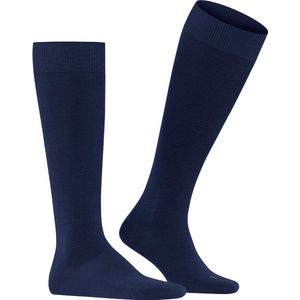 FALKE Energizing Wool heren kniekousen - blauw (deep blue) - Maat: 41-42