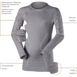 Falke - Thermoshirt - Zwart - Merinowol - Lange Mouwen