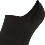 FALKE Keep Warm anatomische pluche zool merinowol footies unisex zwart - Maat 39-41