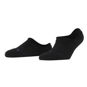FALKE Keep Warm anatomische pluche zool merinowol footies unisex zwart - Maat 42-43