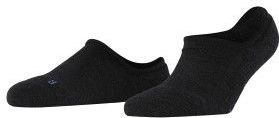 FALKE Keep Warm anatomische pluche zool merinowol footies unisex zwart - Maat 39-41