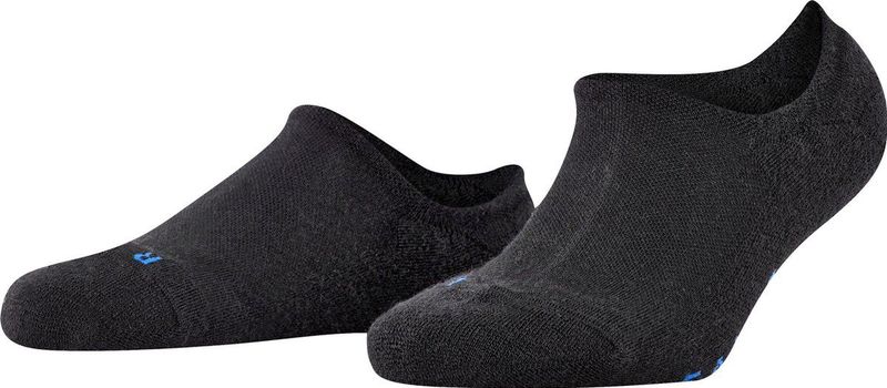 FALKE Keep Warm - Onzichtbare Footies - Zwart - Merinowol