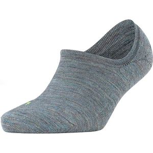 FALKE Keep Warm anatomische pluche zool merinowol footies unisex blauw - Maat 44-45