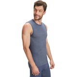 FALKE - Wool-Tech Light - Mouwloos Functioneel Shirt - Blauw