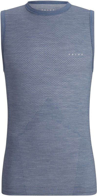 FALKE - Wool-Tech Light - Mouwloos Functioneel Shirt - Blauw