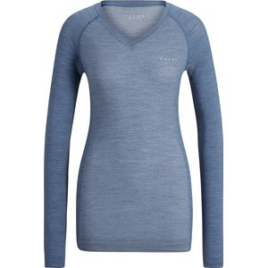 FALKE dames lange mouw shirt Wool-Tech Light - thermoshirt - blauw (capitain)