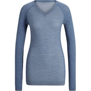 FALKE Wool-Tech Light - Functioneel Shirt - Blauw - Sneldrogend Wol