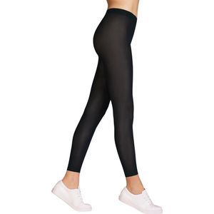 FALKE Matt Deluxe mat transparant 30 Denier legging dames zwart - Maat S