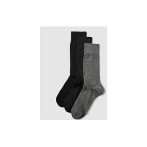 FALKE Happy Box - 3 Paar Katoenen Herensokken - Blauw, Grijs, Zwart