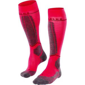 FALKE Dames Skisokken SK4 Energizing Light W Kh wol functioneel materiaal met compressie 1 paar, Rood Rose 8564, 37-38