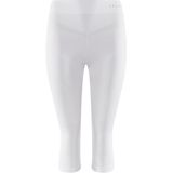 FALKE Maximum Warm Driekwartbroek - Wit - Functioneel Materiaal - Sneldrogend