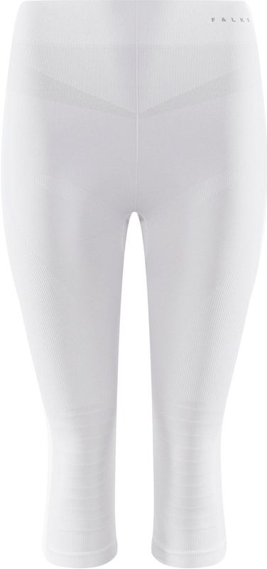 FALKE Maximum Warm Driekwartbroek - Wit - Functioneel Materiaal - Sneldrogend