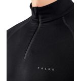 FALKE Maximum Warm Zip Shirt - Zwart - Thermo-Onderdshirt - Nauwsluitend