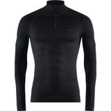 FALKE Maximum Warm Zip Shirt - Zwart - Thermo-Onderdshirt - Nauwsluitend