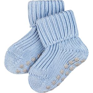 FALKE Cotton Catspads antislip noppen katoen huissokken babysokjes meisjes jongens blauw - Maat 62-68