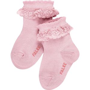 FALKE Romantic Lace duurzaam katoen babysokjes meisjes jongens roze - Maat 62-68
