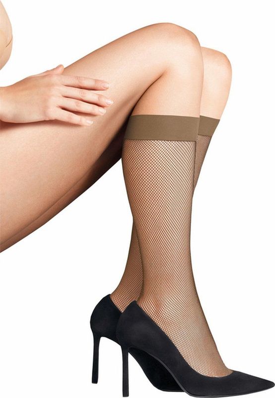 FALKE - Net - Kniekousen - Huidskleur - Maat 35-38