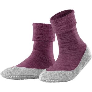 FALKE Cosyshoe antislip noppen merino wol huissokken pantoffels dames rood - Maat 37-38