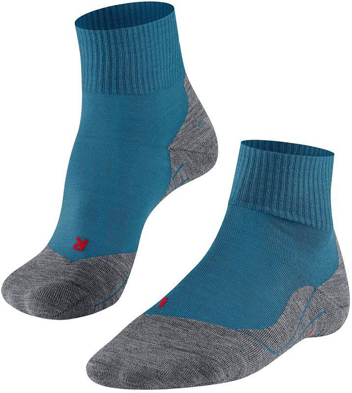 FALKE TK5 Short - Sokken - Blauw - Merinowolmix