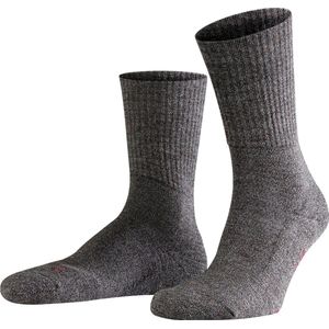 FALKE Walkie Light anatomische pluche zool merinowol sokken unisex grijs