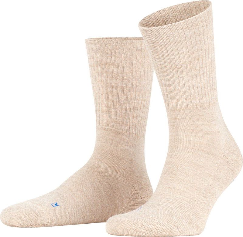 FALKE Walkie Light anatomische pluche zool merinowol sokken unisex beige