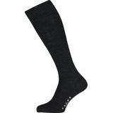 FALKE Airport Kniekousen - Grijs - Wol Katoen