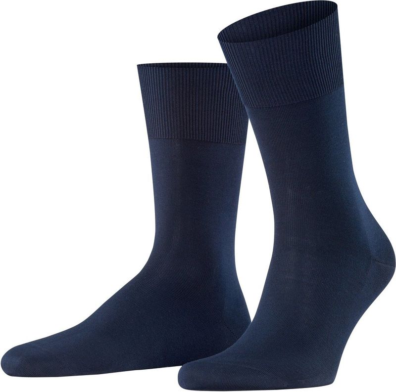 FALKE ClimaWool temperatuurregulerend vochtregulerend duurzaam lyocell merinowol footies heren blauw - Maat 39-40