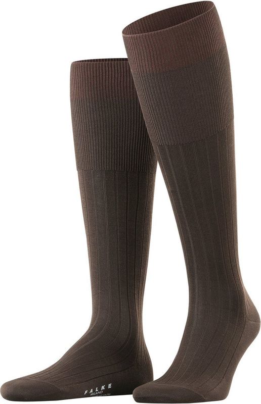 FALKE - Milano - Kniekousen - Bruin - Klimaatactieve Zool - Katoen