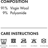 FALKE - Bristol Pure - Kniekousen - Bruin - Maat 43-44 - Effen Geribd Wol