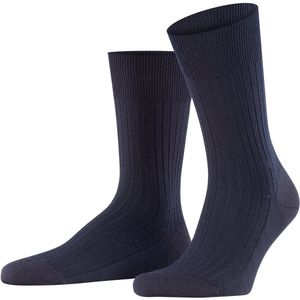 FALKE - Bristol Pure - Sokken - Blauw - Wol, 1 Paar, 47-48
