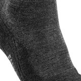 FALKE TK2 Wool Wandelsokken anti blaren, medium padding merinowol sportsokken heren grijs - Maat 39-41