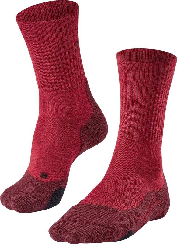 FALKE TK2 Wool - Wandelsokken - Rood - Medium Padding - Merinowol