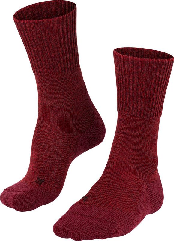 FALKE TK1 Wool - Wandelsokken - Rood - Anti Blaren - Maximale Padding Merinowol