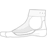 Tennissokken Falke TE2 Short White