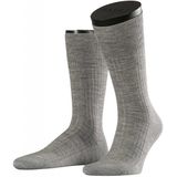 FALKE - No. 7 Finest Merino - Hoge Kwaliteit Fijn Wol Sokken - Grijs