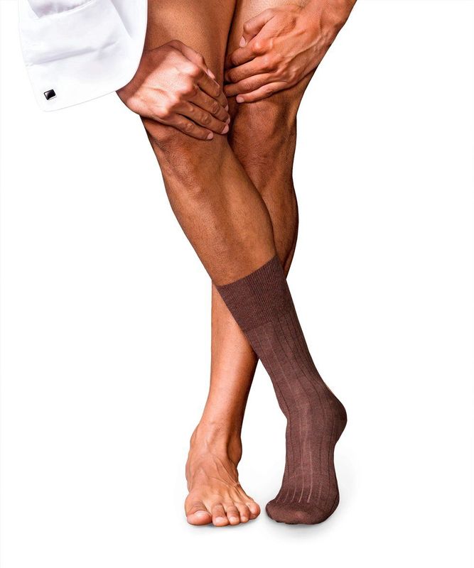 FALKE - No. 2 - Kasjmier Sokken - Bruin - Hoge Kwaliteit - Elegant - Warm