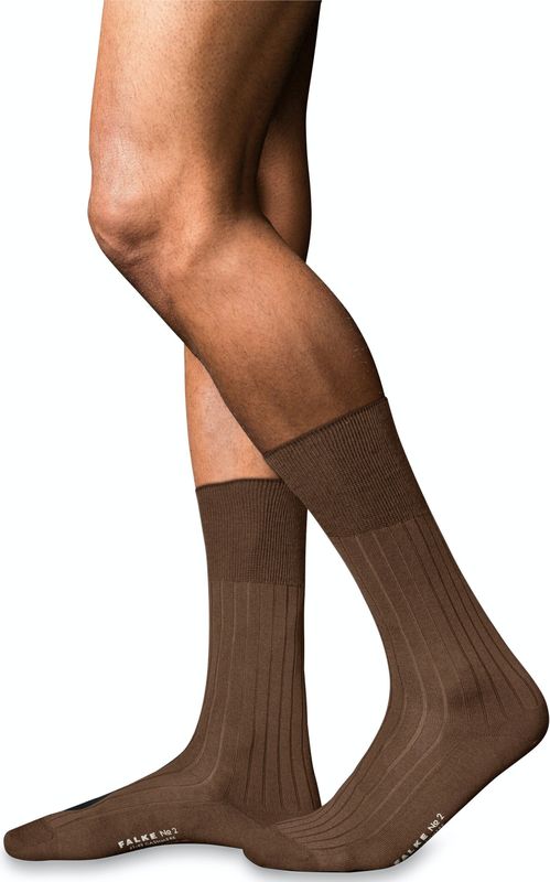 FALKE - No. 2 - Kasjmier Sokken - Bruin - Hoge Kwaliteit - Elegant - Warm
